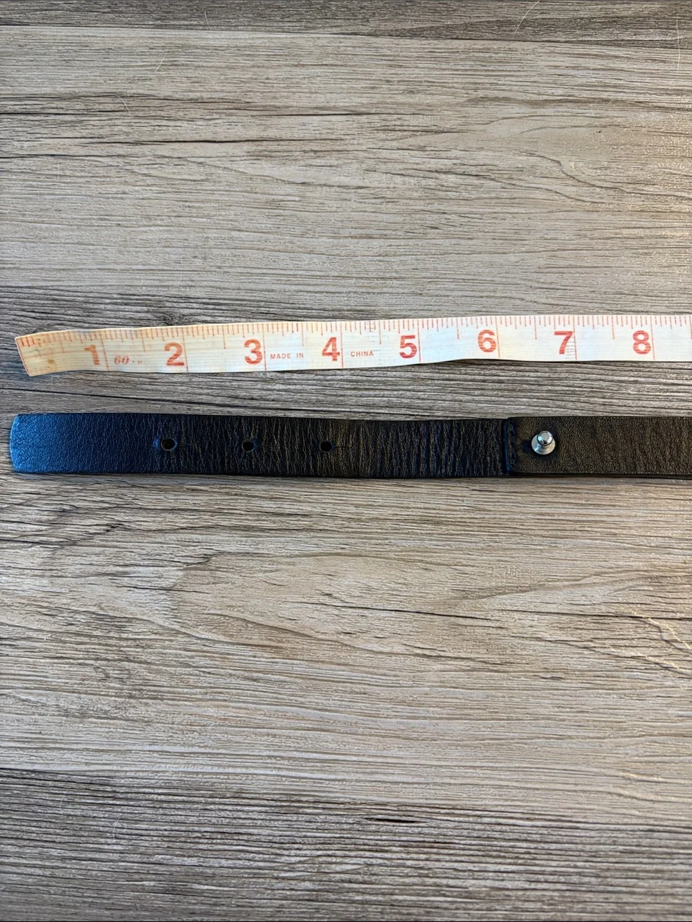 Vintage Talbots Black Leather Loop Belt | Silver O-Ring | 90s Minimalist